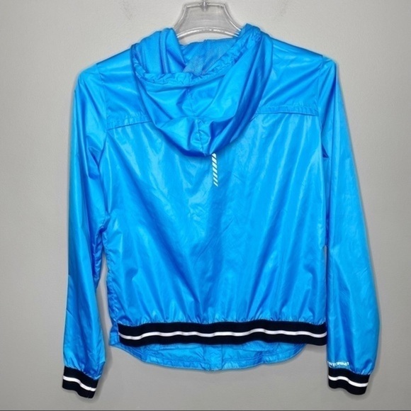 Under Armour Hooded Running Jacket Blue Medium - Picture 2 of 7